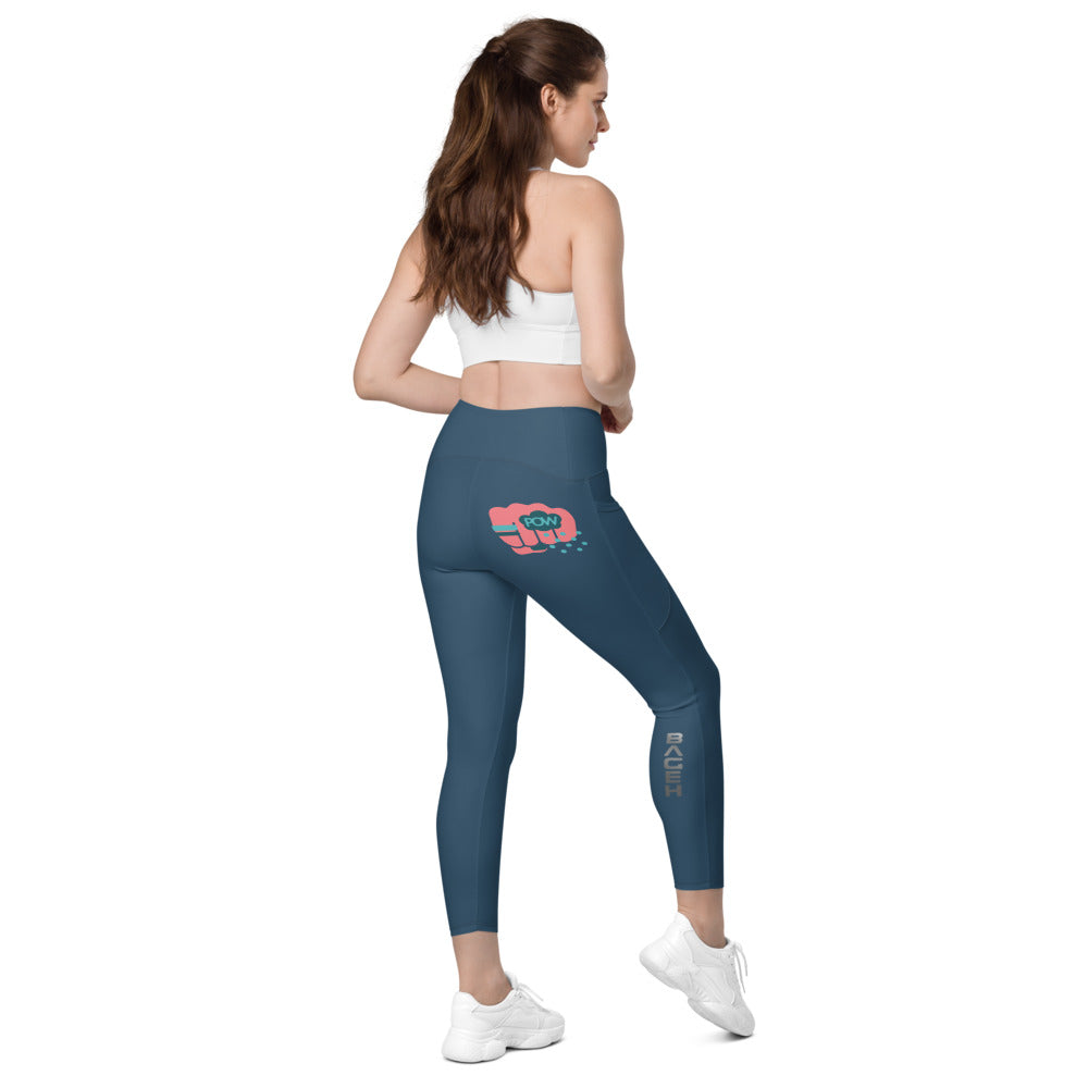 Women Crossover Leggings with Pockets Regular Fit and Plus Size