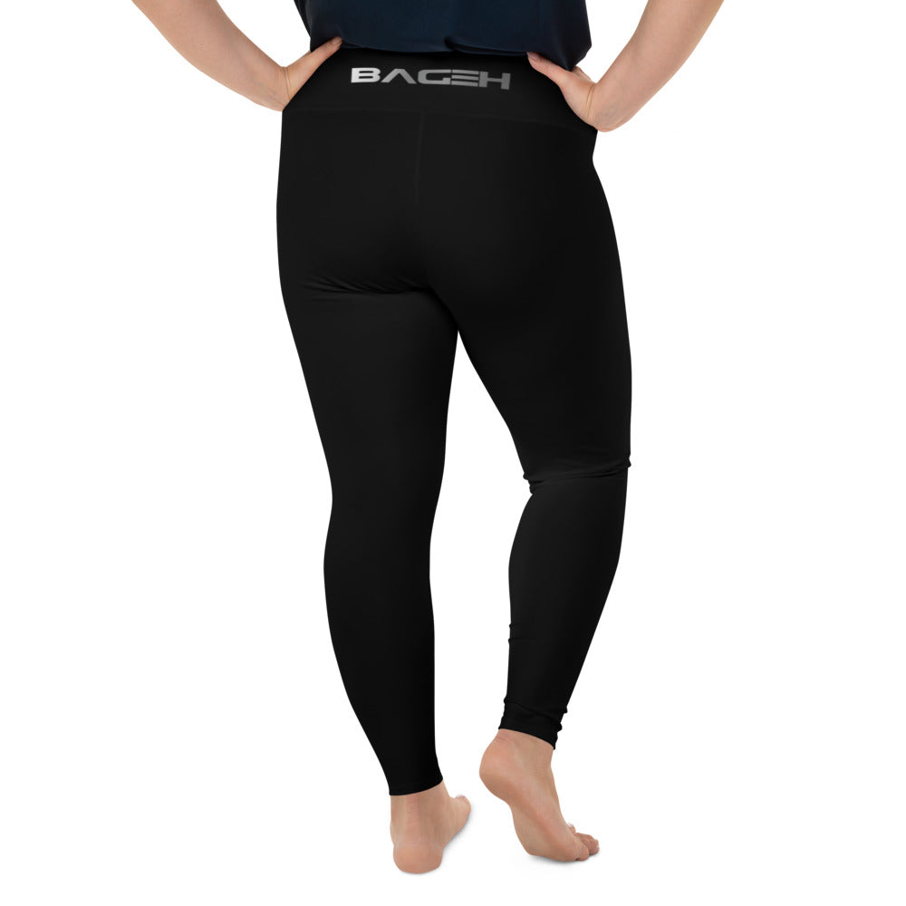 Women's Black Plus Size Long Leggings Plus Size