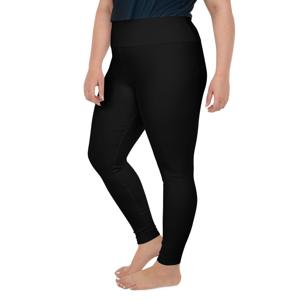 Women's Black Plus Size Long Leggings Plus Size