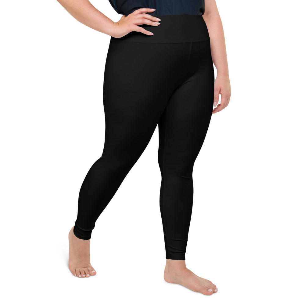 Women's Black Plus Size Long Leggings Plus Size