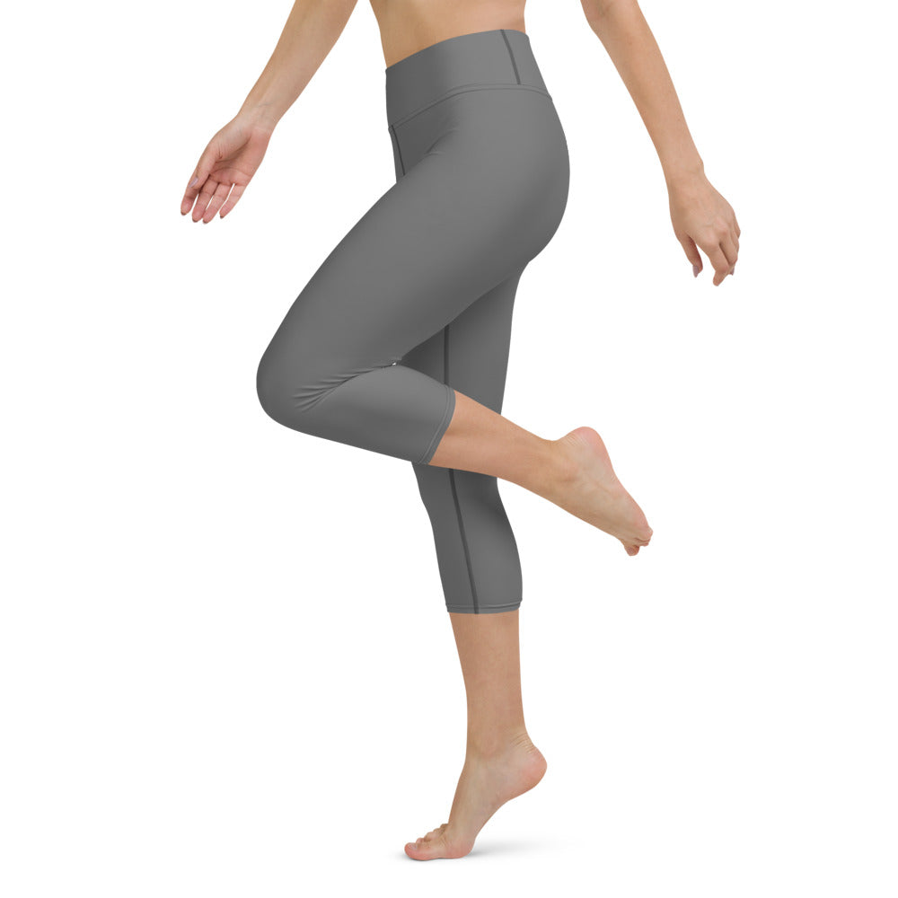 Women Grey Capri Leggings