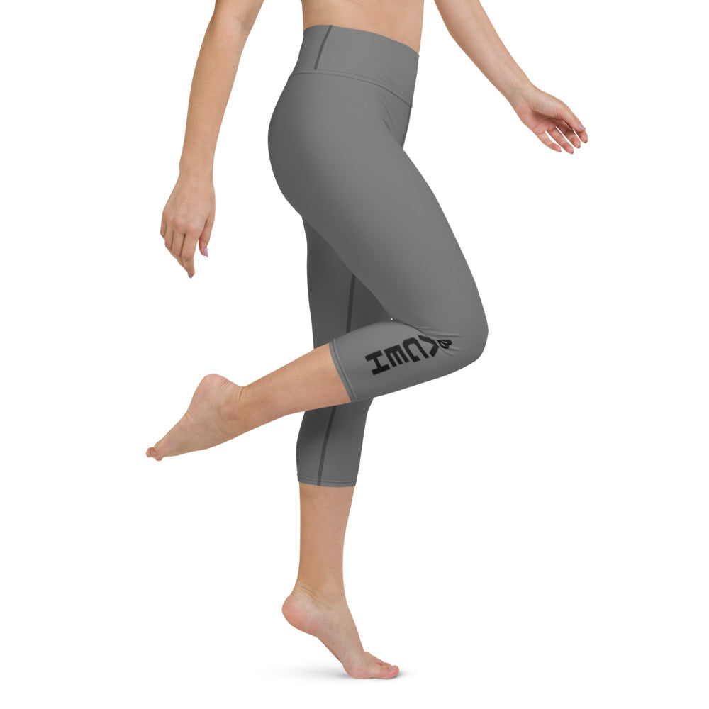 Women Grey Capri Leggings