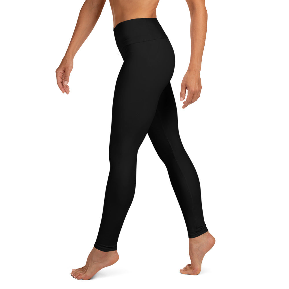 Women's Black Long High Waist Leggings