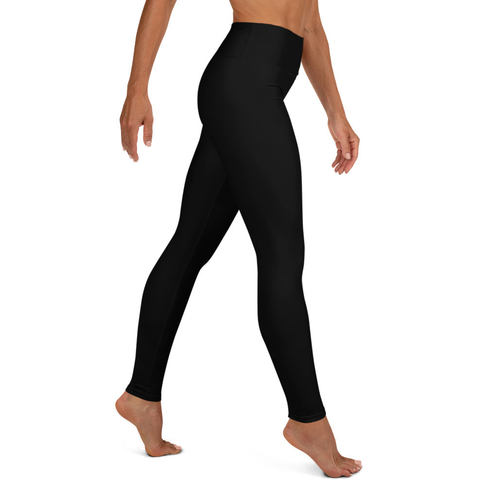 Women's Black Long High Waist Leggings